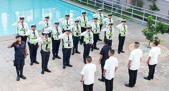 ASG security personnel on duty