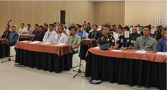 ASG command conference with officers