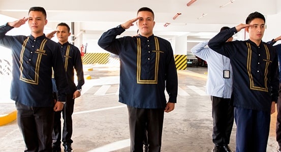 ASG security personnel in uniform